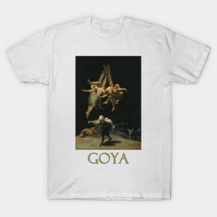 Witches in Flight (1798) by Francisco Goya T-Shirt